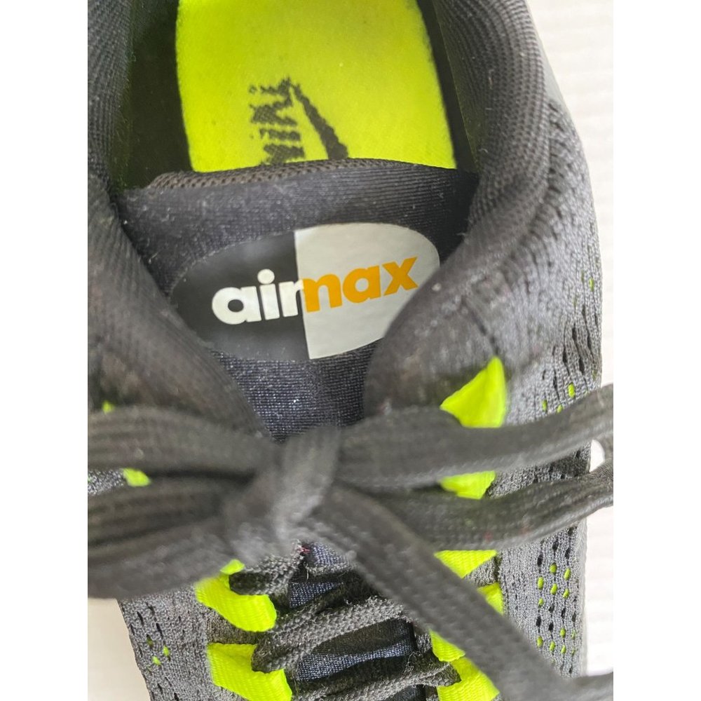 Nike Air Max 2015 Men’s Size 9 Black Gray Volt Running Shoes 749212-002 Gym - Picture 3 of 9